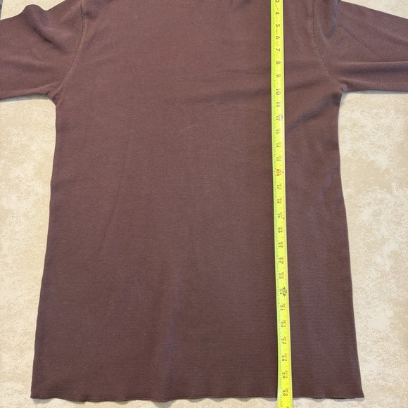 Vintage 2006 Superman DC Comics Thermal Shirt Mens Brown Long Sleeve Y2K XXL - Picture 4 of 6